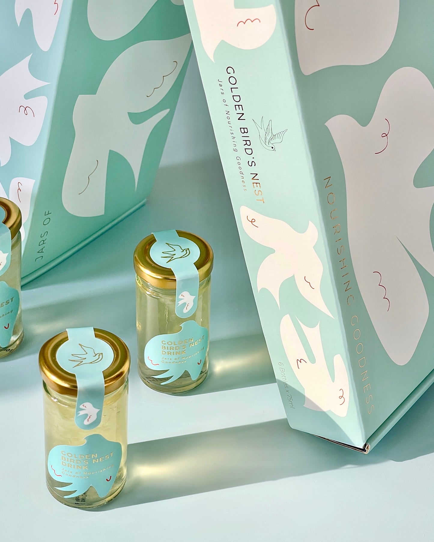 Beauty of Six Bottled Birds Nest